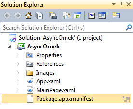 Visual Studio 2011 - Metro Style Application - Package Manifest
