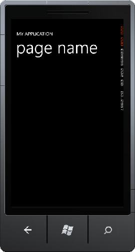 Windows Phone 7 İlk Proje